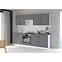 Dvířka na vestavnou myčku kuchyňská skříňka Stilo dustgrey/bílá 570x446,7