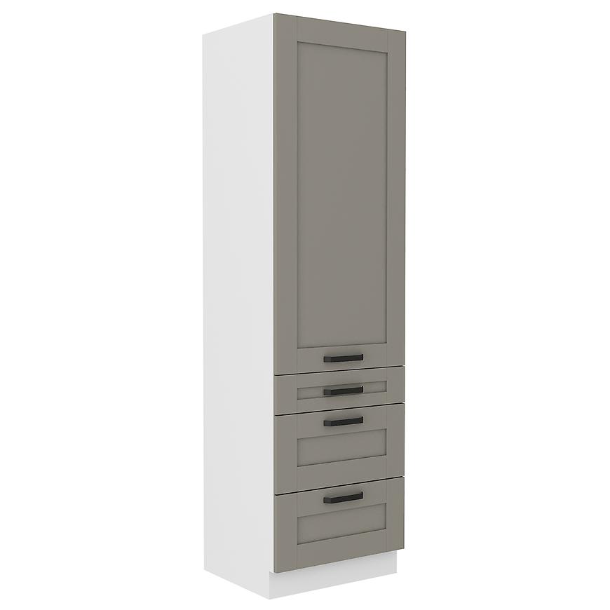 Kuchyňská skříňka Luna claygrey/bílá 60DKS-210 3S 1F