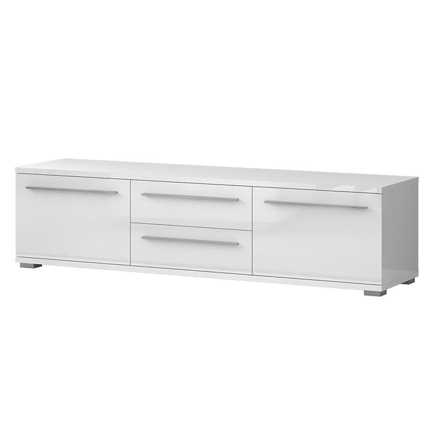 Tv Stolek Piano TV180-2K2F/PN-70/KA/70 crystal white