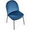Židle K443 látka velvet/kov tmavě modrá,6
