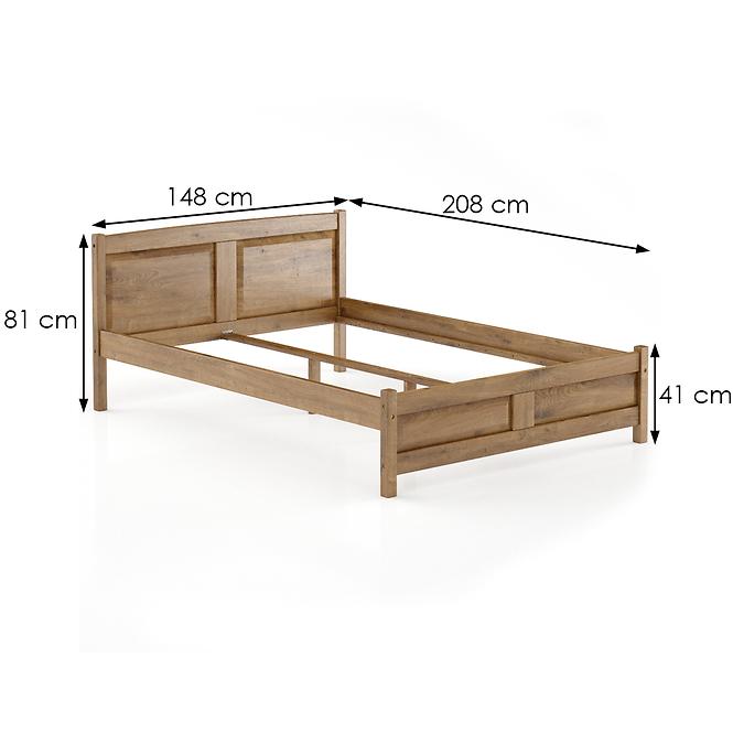 Postel borovicová LK104–140x200 dub