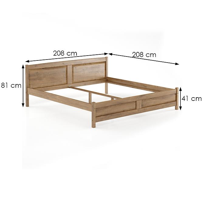 Postel borovicová LK104–200x200 dub