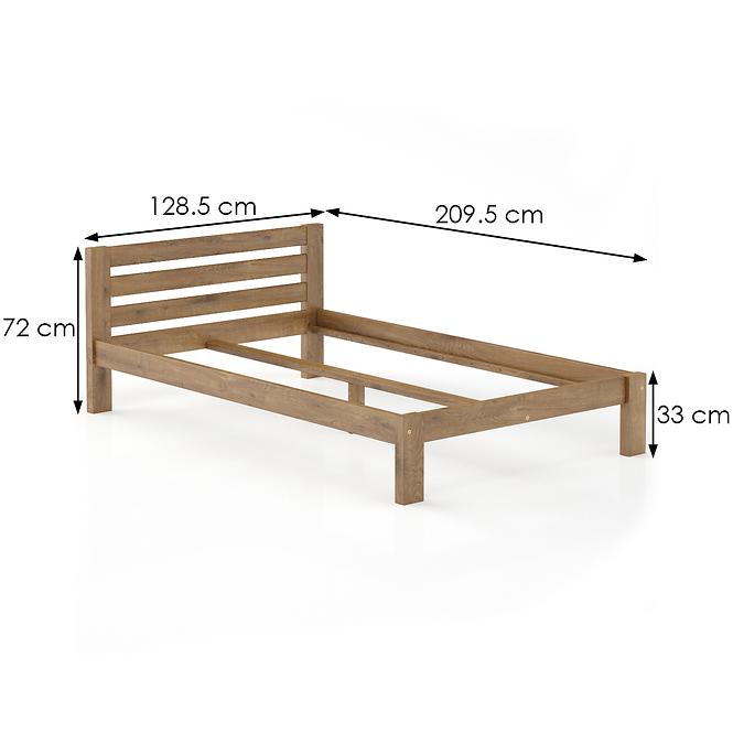 Postel borovicová LK105–120x200 dub