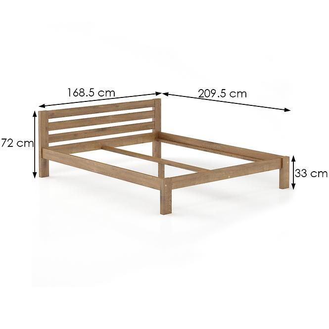 Postel borovicová LK105–160x200 dub