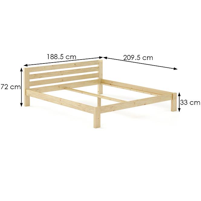 Postel borovicová LK105–180x200 syrová