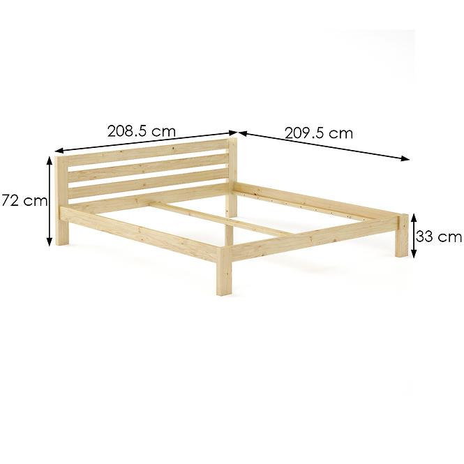 Postel borovicová LK105–200x200 syrová