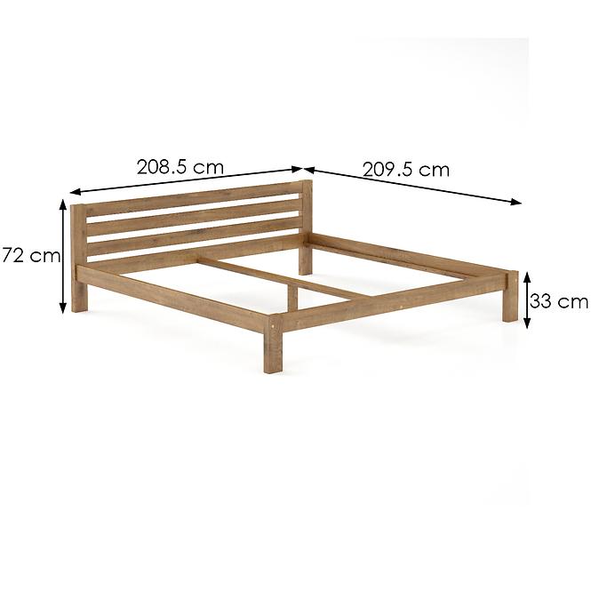 Postel borovicová LK105–200x200 dub