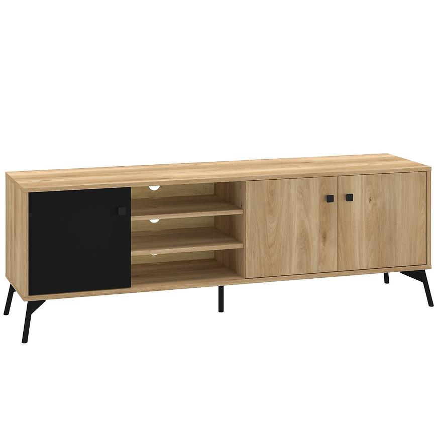 Tv Stolek Agis 06 Honey Castello Oak/Black Mat