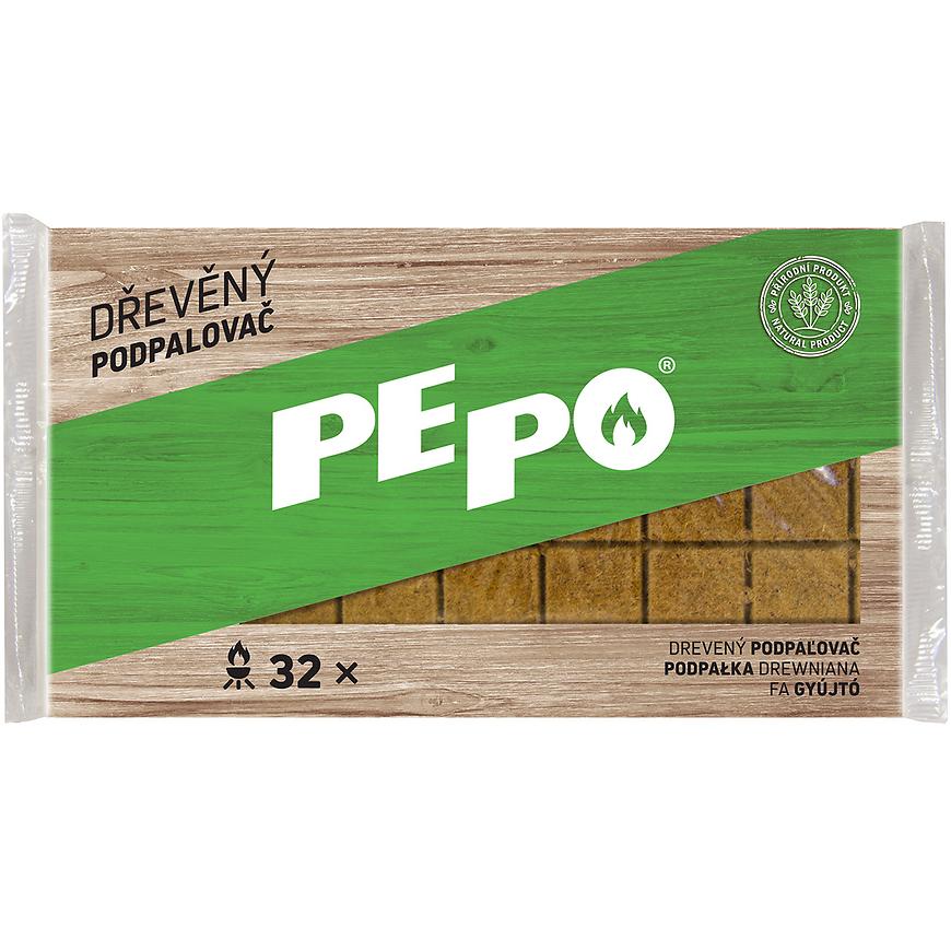 PE-PO Dřevěný podpalovač 32 podpalů