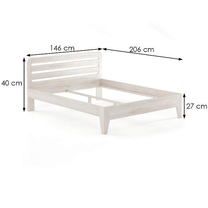 Postel Buk Lk189–140x200 bělené