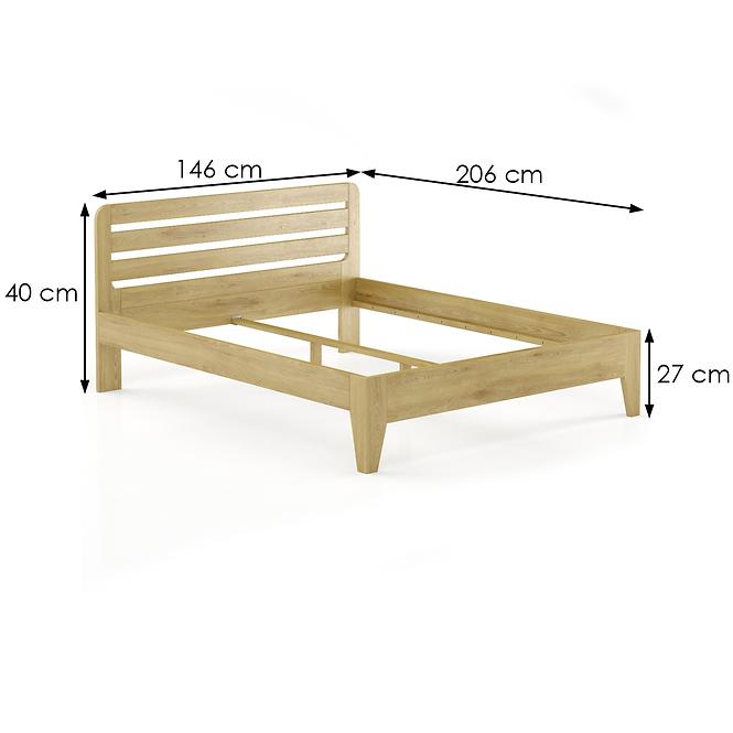 Postel Buk Lk189–140x200 rustikální