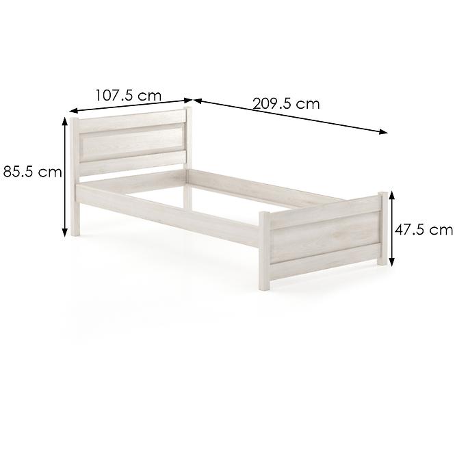 Postel Buk Lk120–100x200 bělené