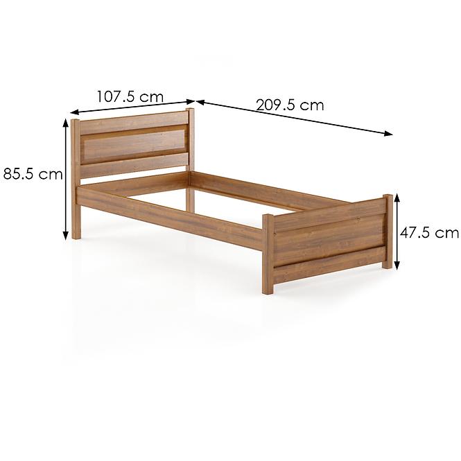 Postel Buk Lk120–100x200 koňak