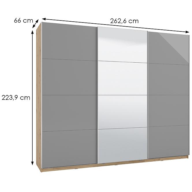 Skříň Marbella 270 Og Šedá 11011491