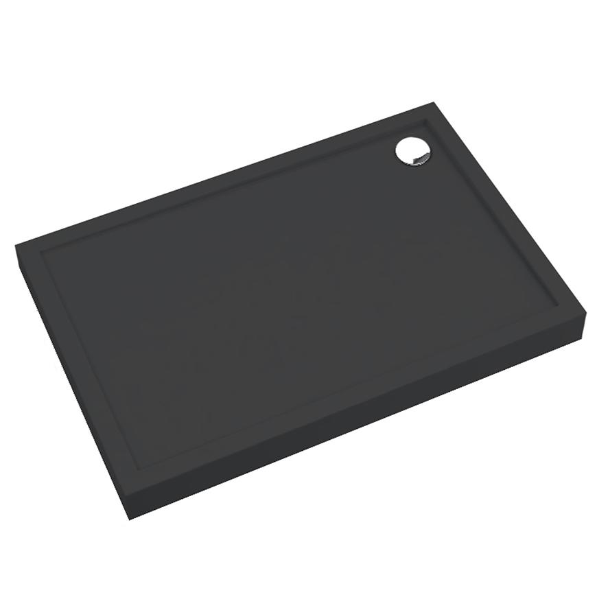 Vanička obdélníková Black Mat 90x120x12 Espera Plus AQM4647CMG