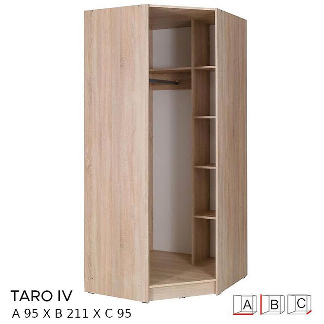 Skříň Taro 4, 95cm Dub Sonoma