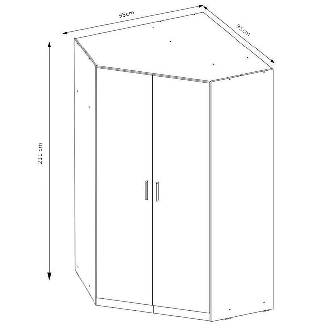 Skříň Taro 4, 95cm Dub Sonoma