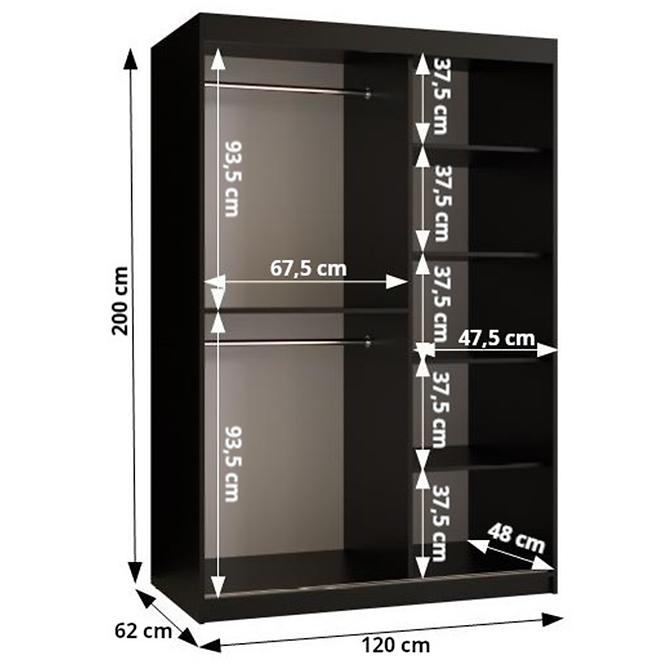 Skříň Kinszasa 1 120 bílá