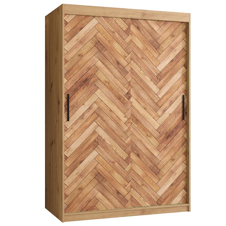 Skříň HERRINGBONE 1 120 Dub artisan/Rybí kost