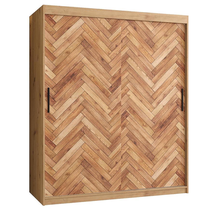 Skříň HERRINGBONE 1 150 Dub artisan/Rybí kost