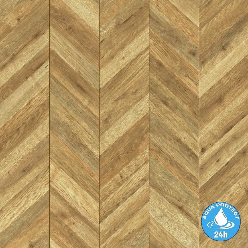 Laminátová podlaha voděodolná Dub Cheveron 8 mm AC5 Aqua Parquet Mercado 80194