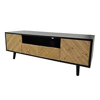 TV stolek Vermont 140x46x47 black/wood