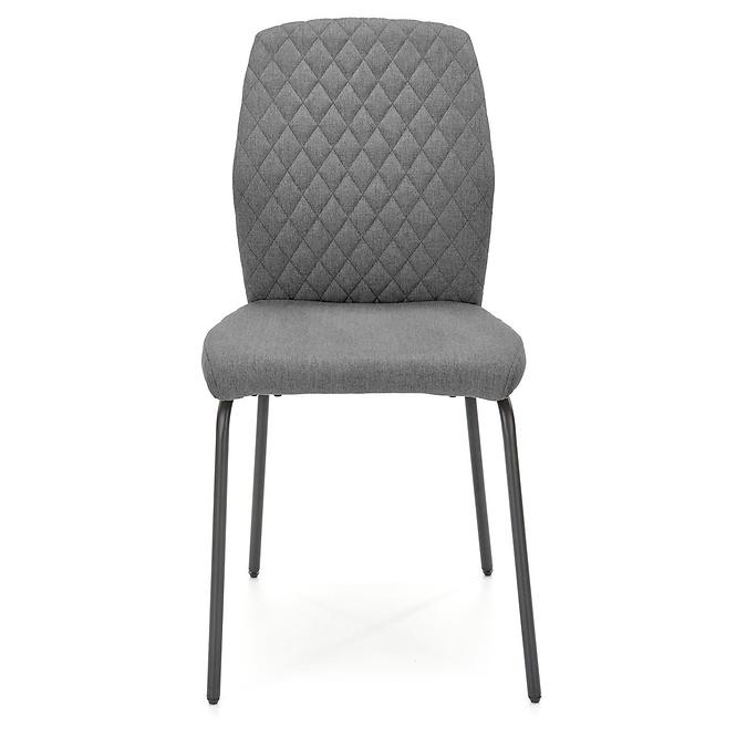 Židle K461 látka/kov šedá 46x56x92