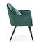 Židle K464 samet/kov tmavě zelená 58x59x84,3
