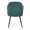 Židle K464 samet/kov tmavě zelená 58x59x84,5