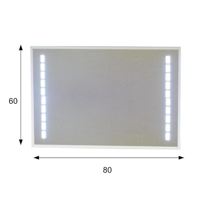 Zrcadlo led 8 80x60