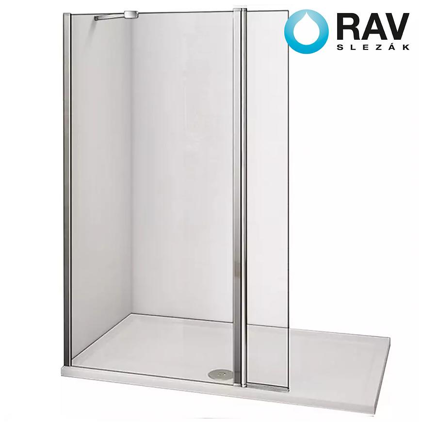 RAV-SLEZÁK Stěna walk-in Dafne (70+30)x195 čirě – chrom