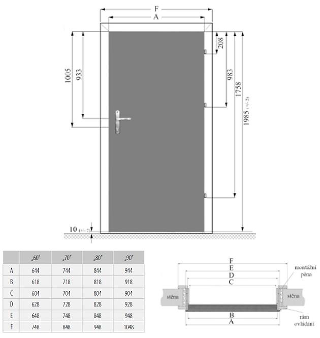 Interiérové dveře Komo 5*5 60L Dub Catania 395