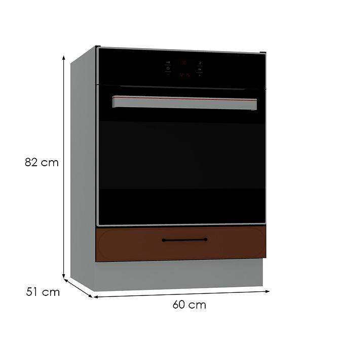 Kuchyňská skříňka Katrin DK60 cihlová