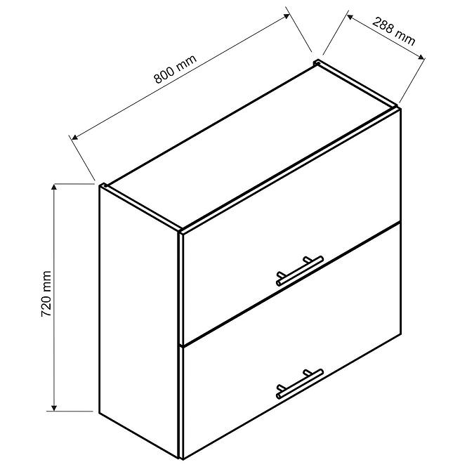 Kuchyňská skříňka Brit W80GRF/2 béžová