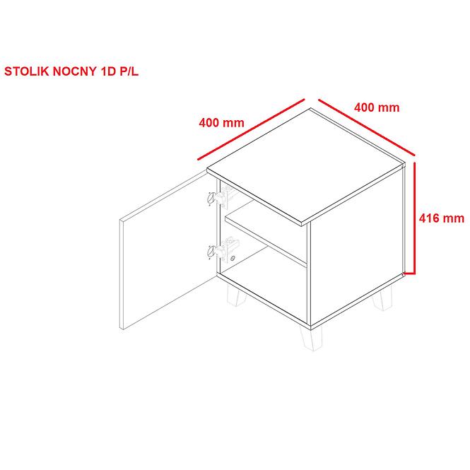 Noční Stolek 1D P/L Lamillo
