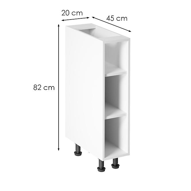 kuchynská skrinka linea d20p white