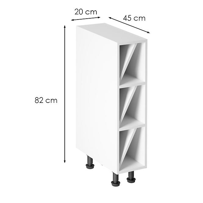 kuchynská skrinka linea d20w white