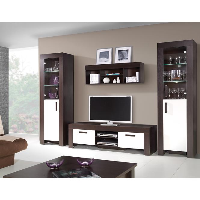 TV Stolek Cezar 120 cm Milano/Bílý