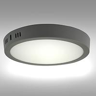 PANEL LED RING 18W 4200K KULATÝ SVĚTLE ŠEDÝ