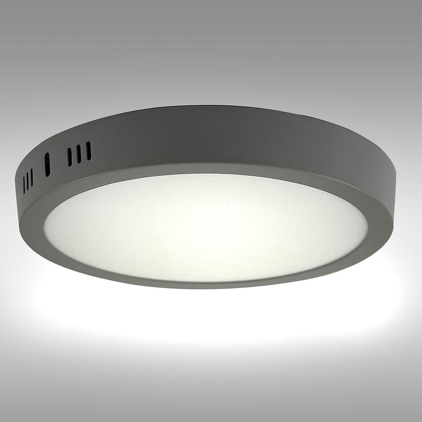 PANEL LED RING 24W 4200K KULATÝ SVĚTLE ŠEDÝ