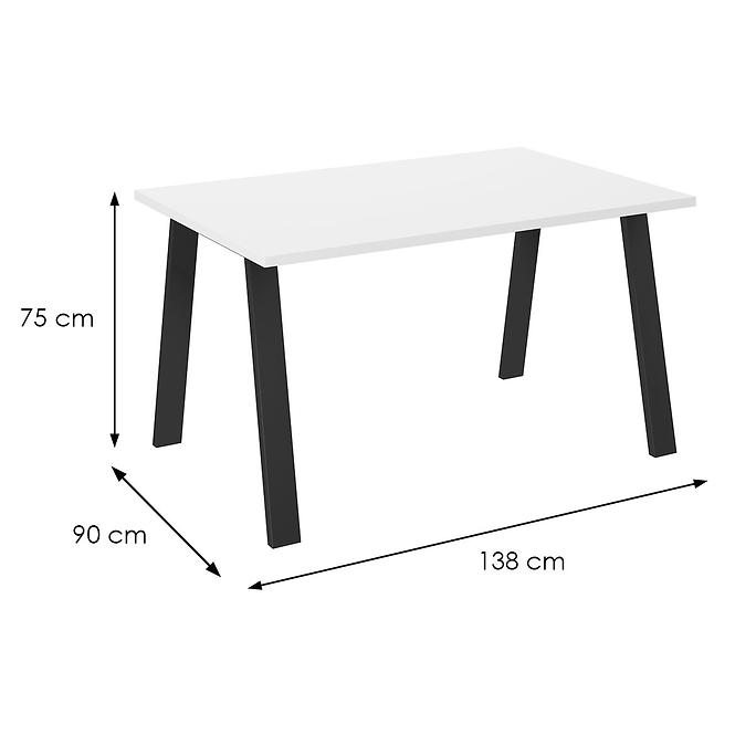 Stůl Kleo 138x90 – Bílá