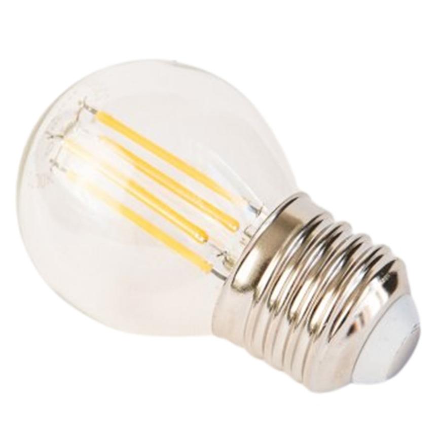 LED žárovka filament retro miniglobe 4.2W E27 2700K 470LM