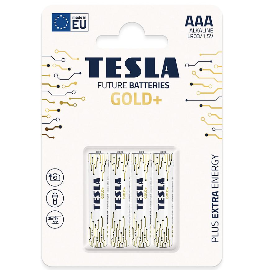 Baterie Tesla AAA LR03 Gold+ 4 ks