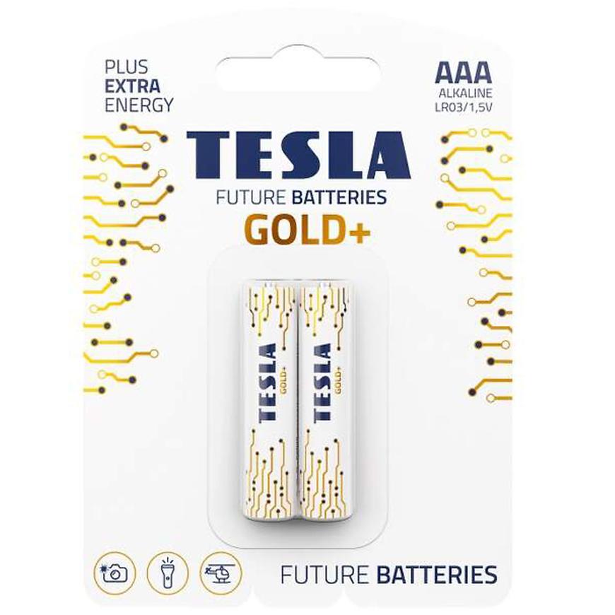 Baterie Tesla AAA LR03 Gold+ 2 ks