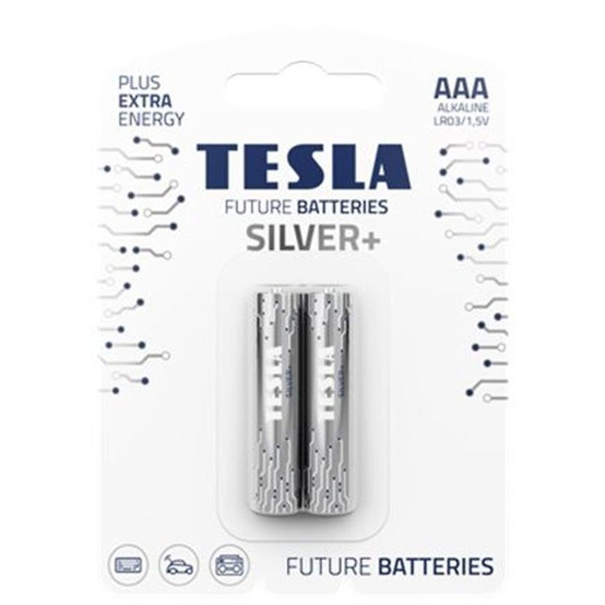 Baterie Tesla AAA LR03 Silver+ 2 ks