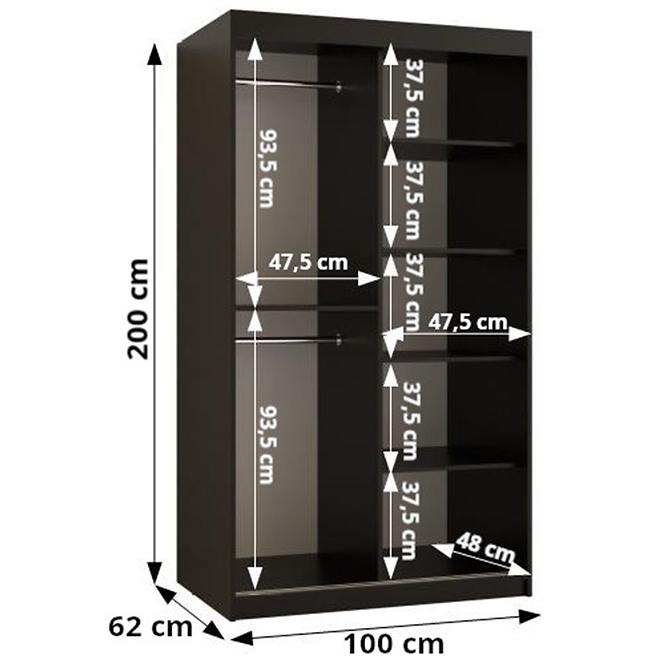 Skříň Sandakan 1 100 černá