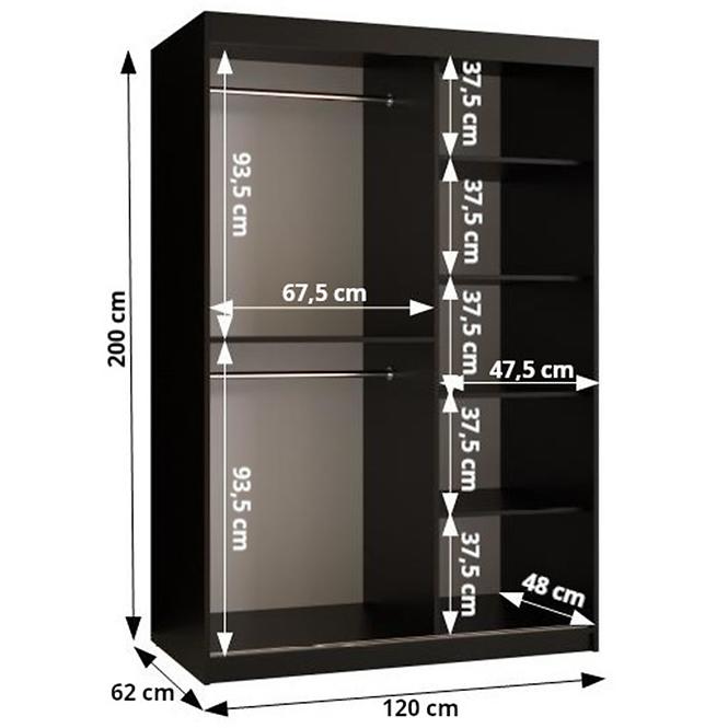 Skříň Walhalla 1 120 černá