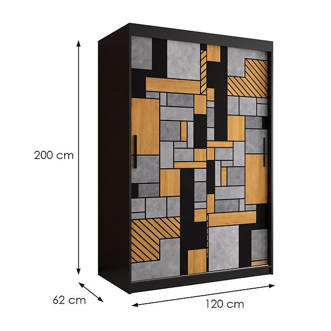 Skříň Walhalla 1 120 černá