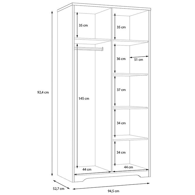 Skříň Jodaki JDKS821-D89