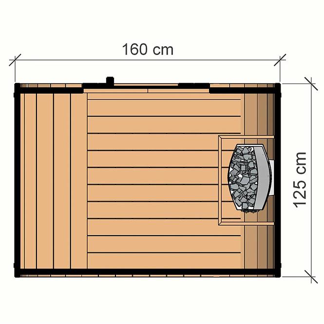 Dřevěná sauna Thermo Mini